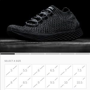 Black NoBull Knit runner size W 7 SOLDOUT!